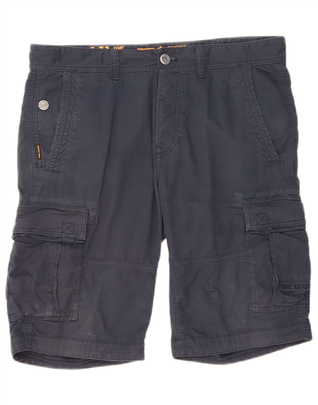 Pme Legend Herren Cargoshorts W34 Große marineblaue Baumwolle