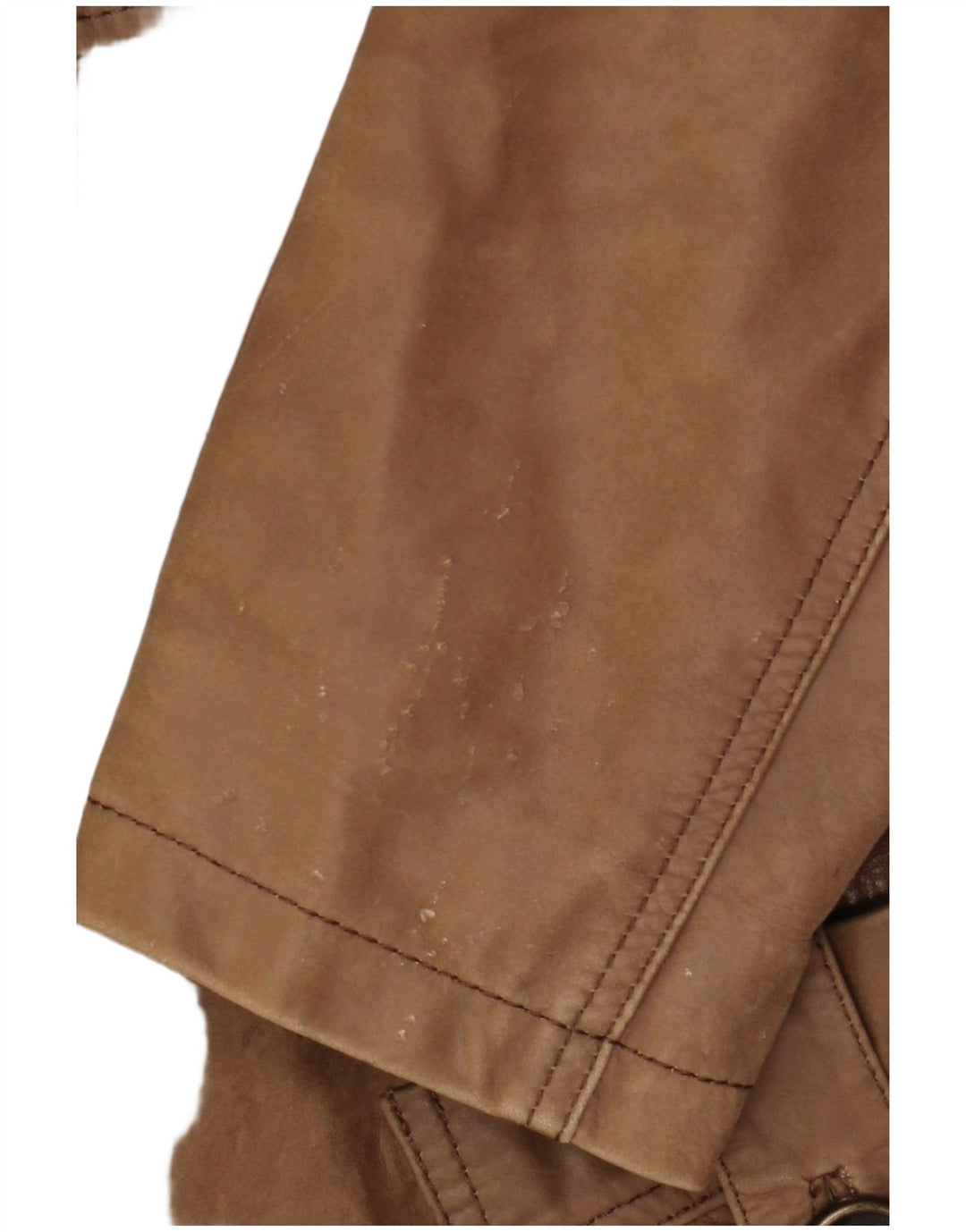 HEINE Damen Ledermantel IT 38 XS Braunes Leder