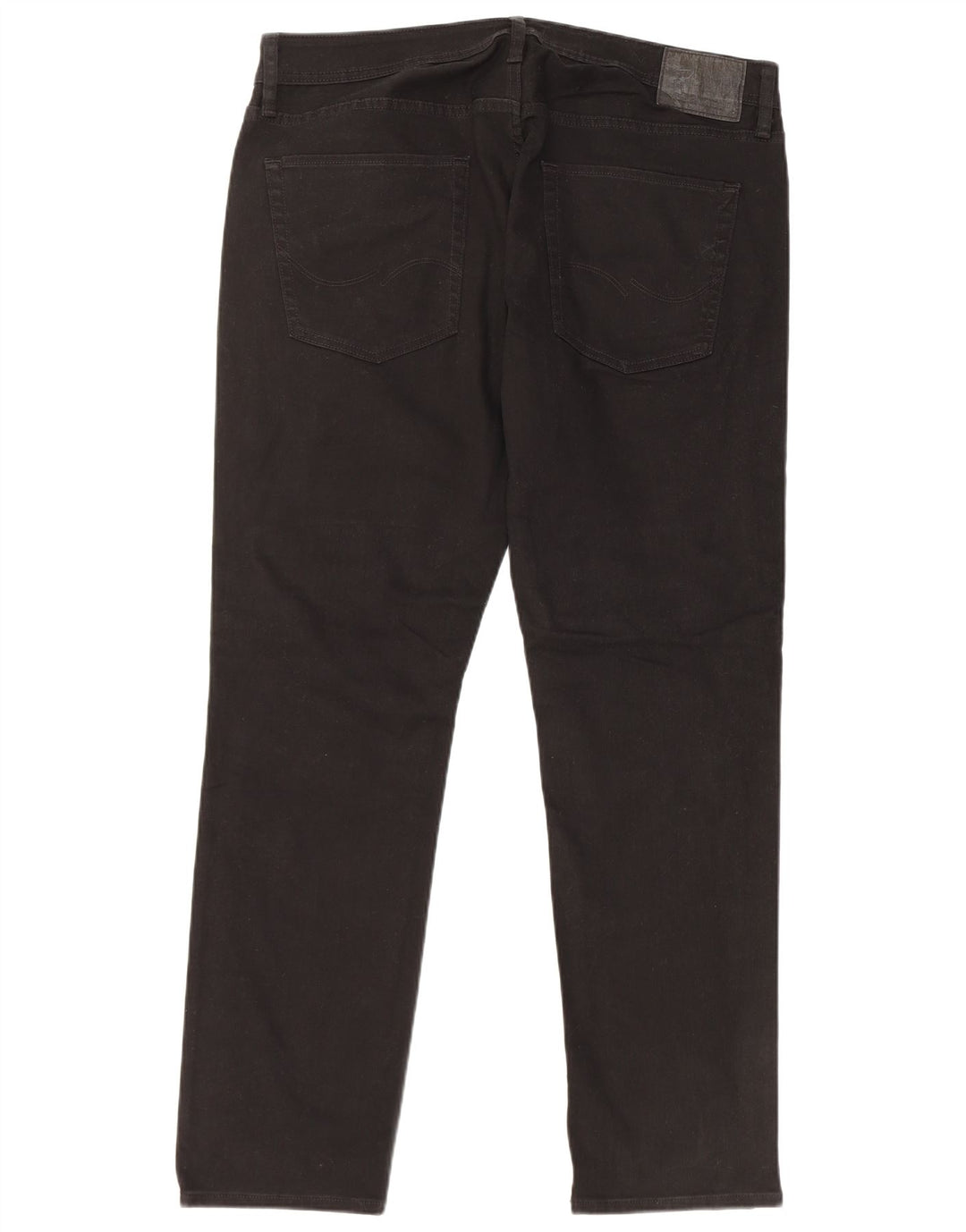 JACK & JONES Herren Tim Slim Jeans W36 L32 Schwarze Baumwolle
