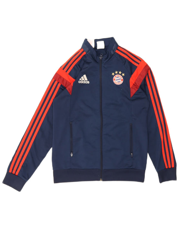 Adidas Jungen FC Bayern München Trainingsanzug Top Jacke 13-14 Jahre Marineblau