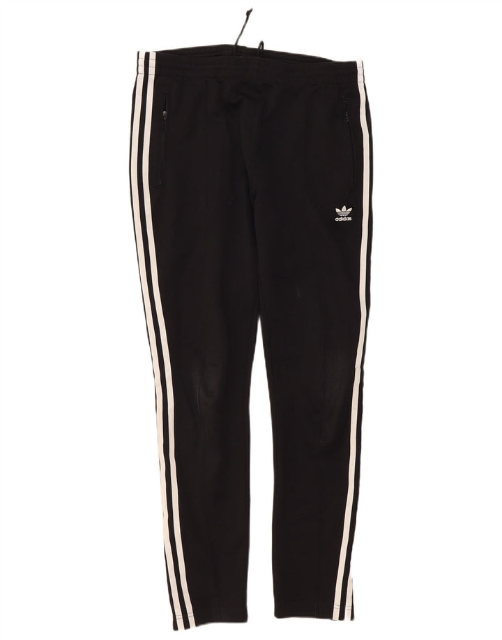 Adidas Damen Trainingshose UK 10 Small Schwarz Polyester