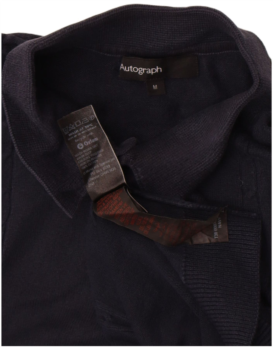 Marks & Spencer Herren Autograph Polo Neck Pullover Pullover Medium Marineblau