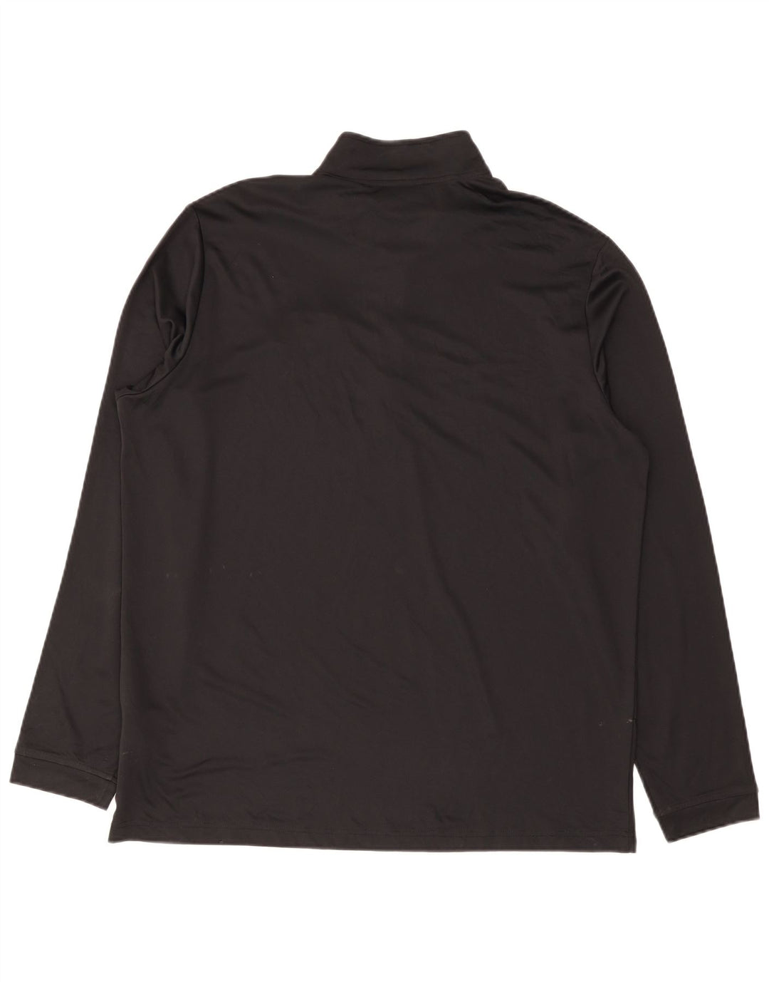 Adidas Herren Zip Neck Top Langarm XL Schwarz Polyester
