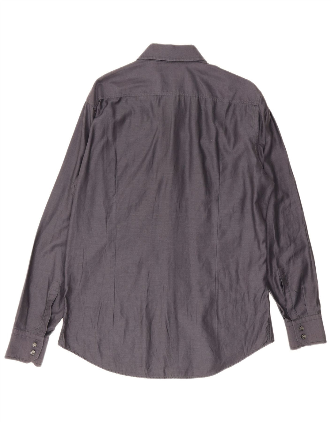 Hugo Boss Herren Slim Fit Hemd Größe 41/42 Große graue Baumwolle