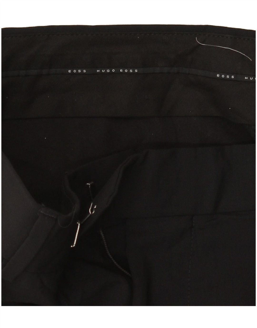 Hugo Boss Damen gerade Anzughose W36 L30 Schwarz