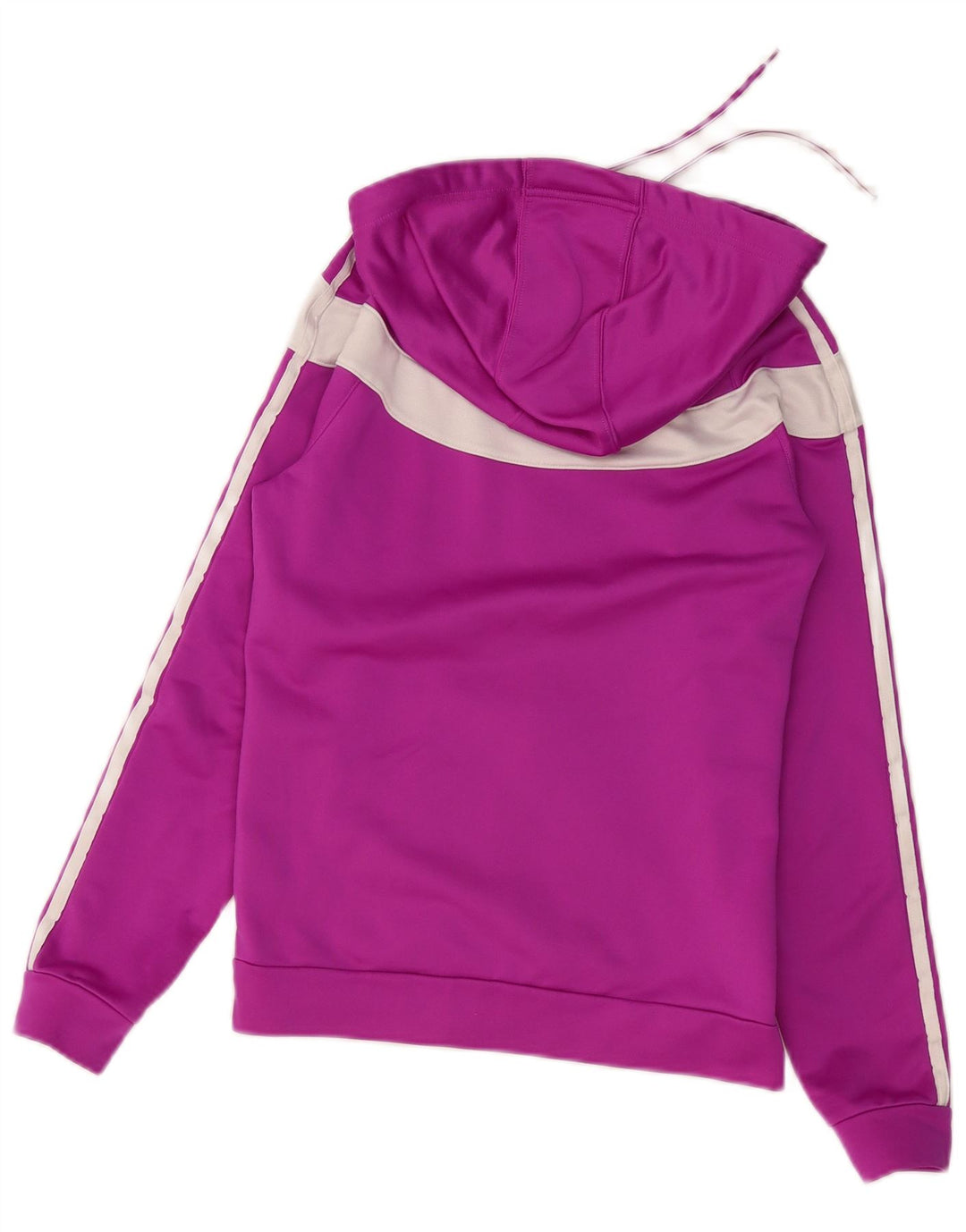 ADIDAS Damen Zip Hoodie Pullover UK 8/10 Small Lila Farbblock