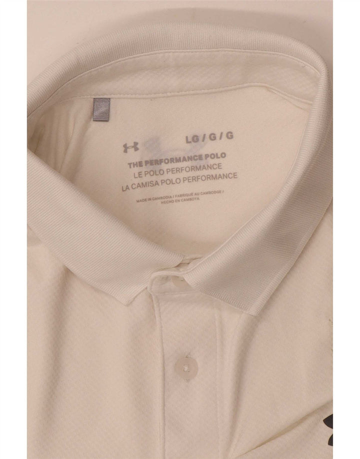 Under Armour Herren Poloshirt Large Weiß