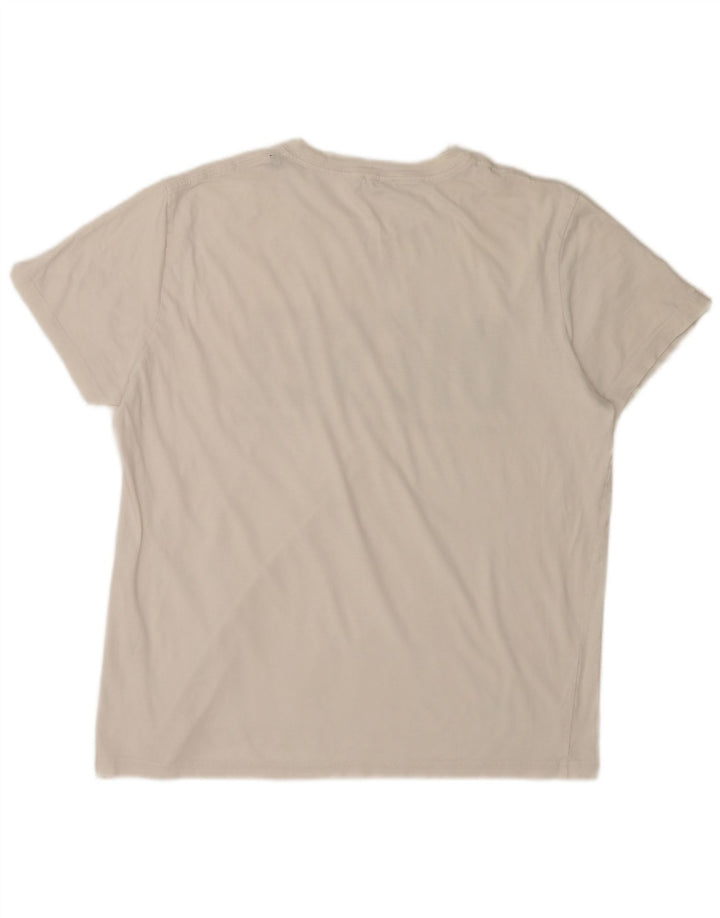 Diesel Herren-T-Shirt mit Grafik, Größe L, gebrochenes Weiß
