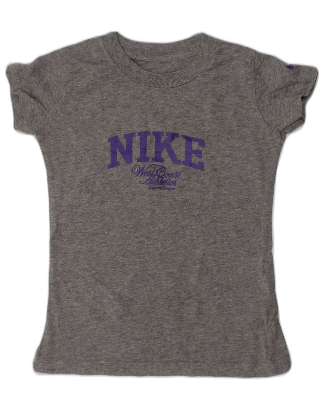 NIKE Girls Graphic T-Shirt Top 4-5 Years Small Grey Cotton | Vintage Nike | Thrift | Second-Hand Nike | Used Clothing | Messina Hembry 