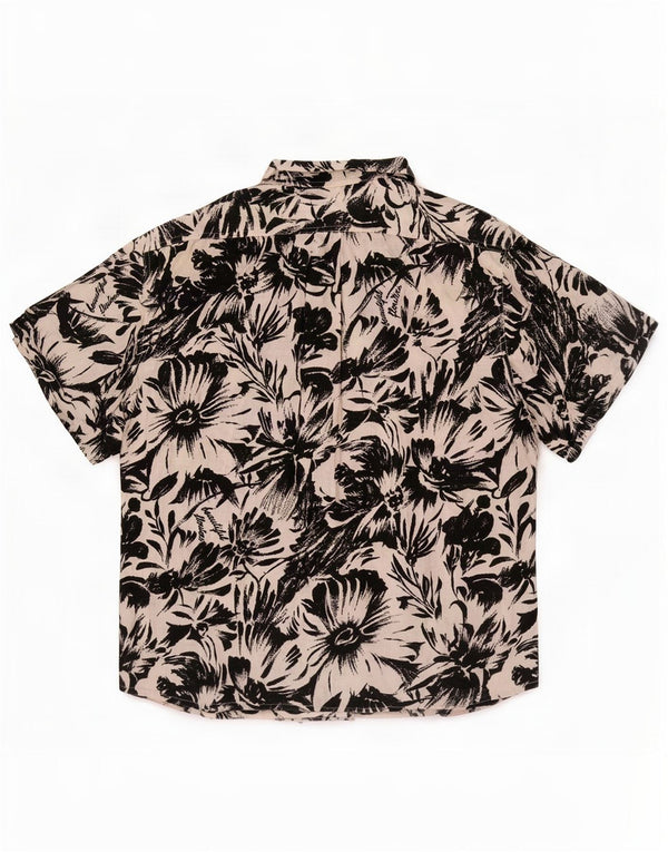 Vintage Herren Hawaii-Kurzarmshirt XL Mehrfarbig geblümt
