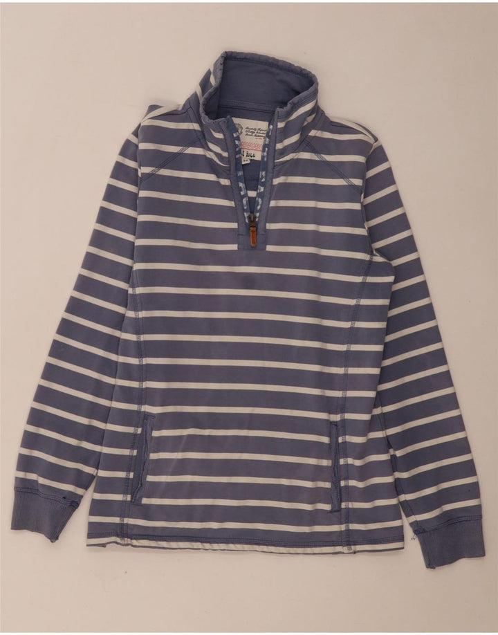 FAT FACE Damen-Sweatshirt in Übergröße, Gr. 10, Größe S, Marineblau, gestreift