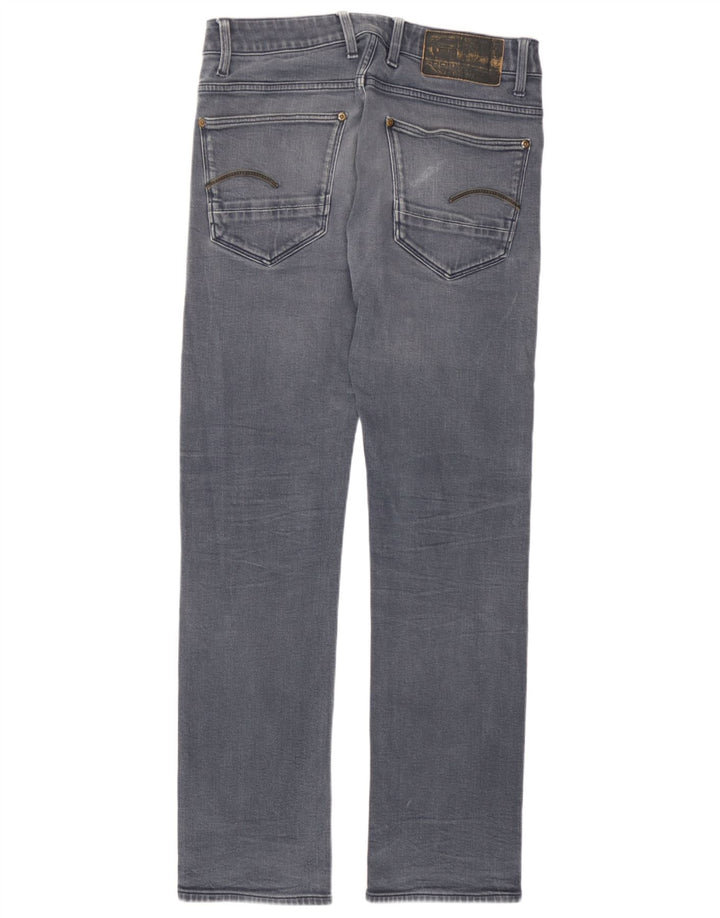 G-Star Herren Straight Jeans W30 L32 Graue Baumwolle