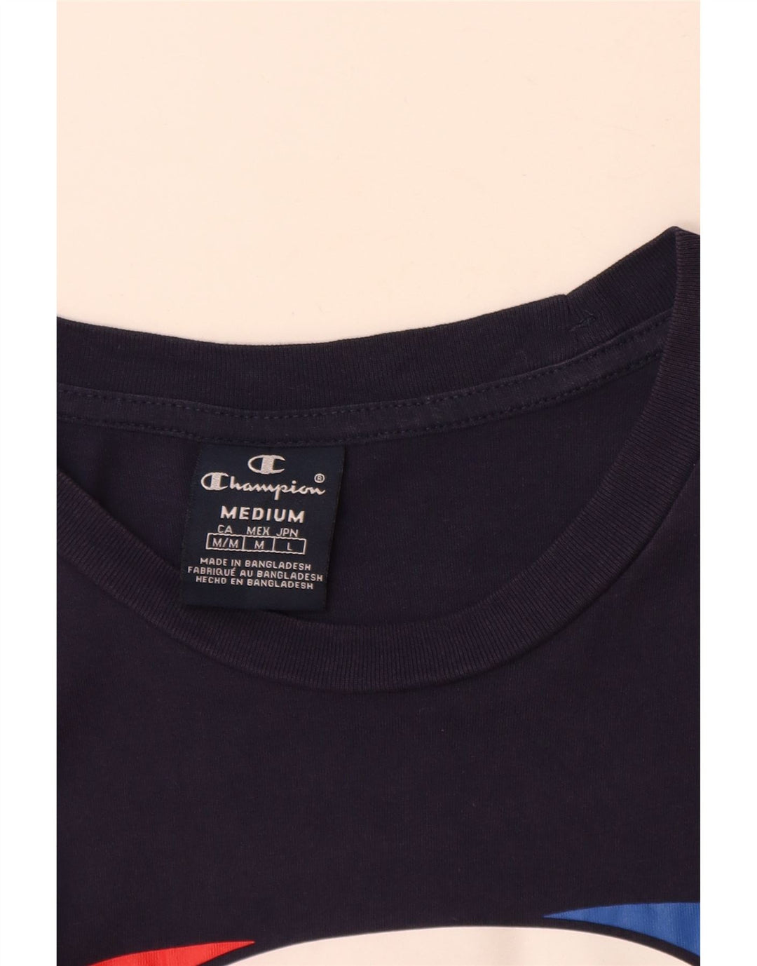 Champion Herren-T-Shirt mit Grafik, mittelgroß, Marineblau