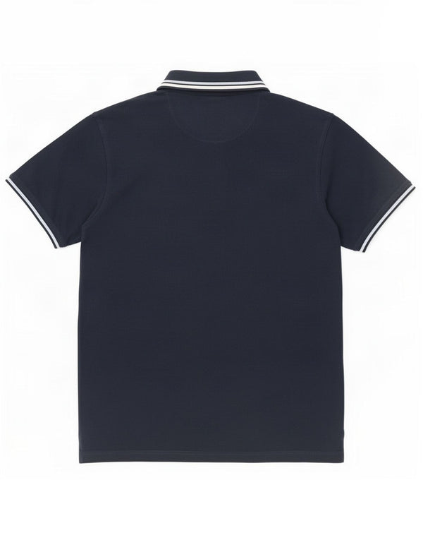 Pierre Cardin Herren-Poloshirt mit normaler Passform, 2XL, marineblau, gestreift, Baumwolle