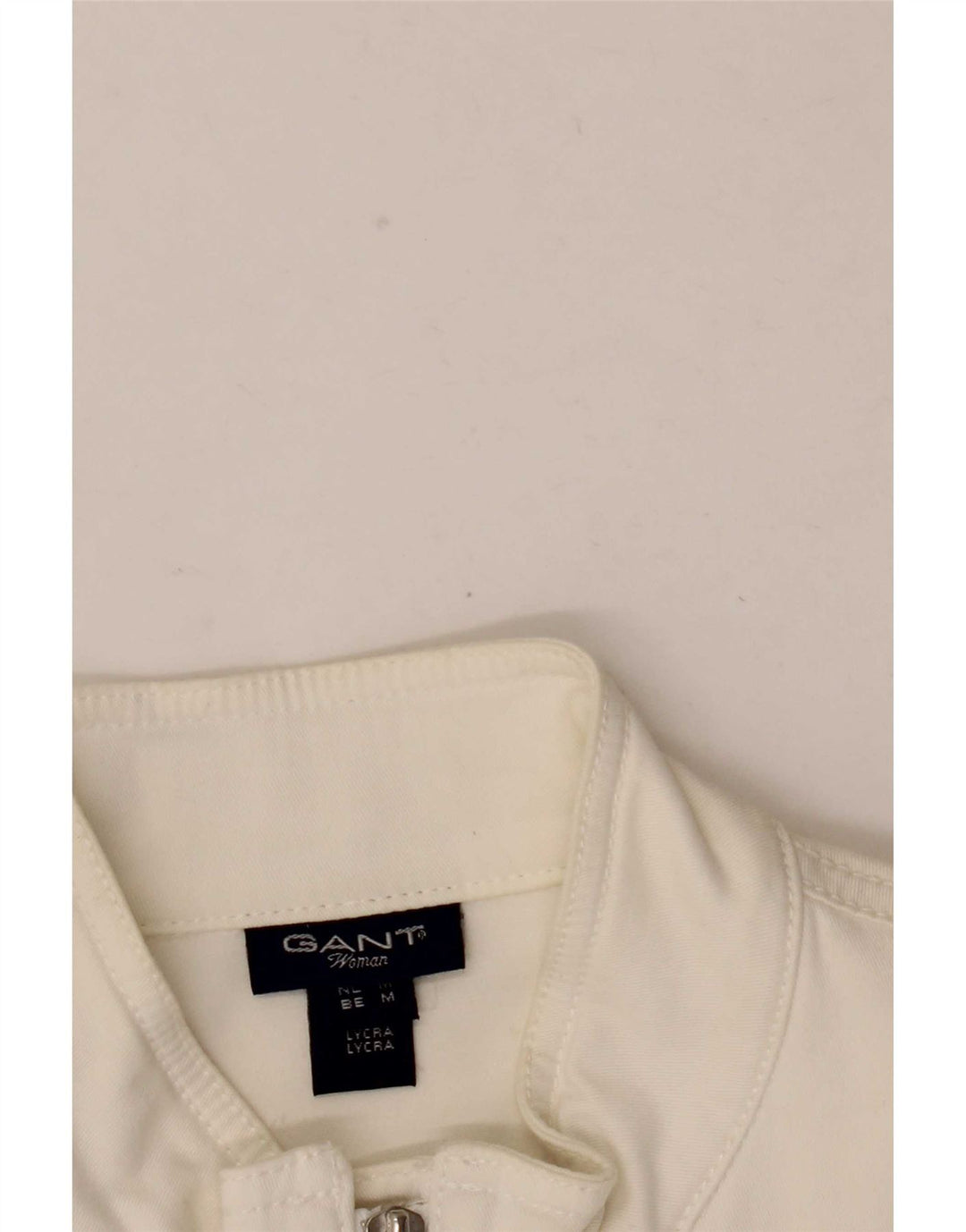 Gant Damen Bomberjacke UK 12 Mittelweiße Baumwolle