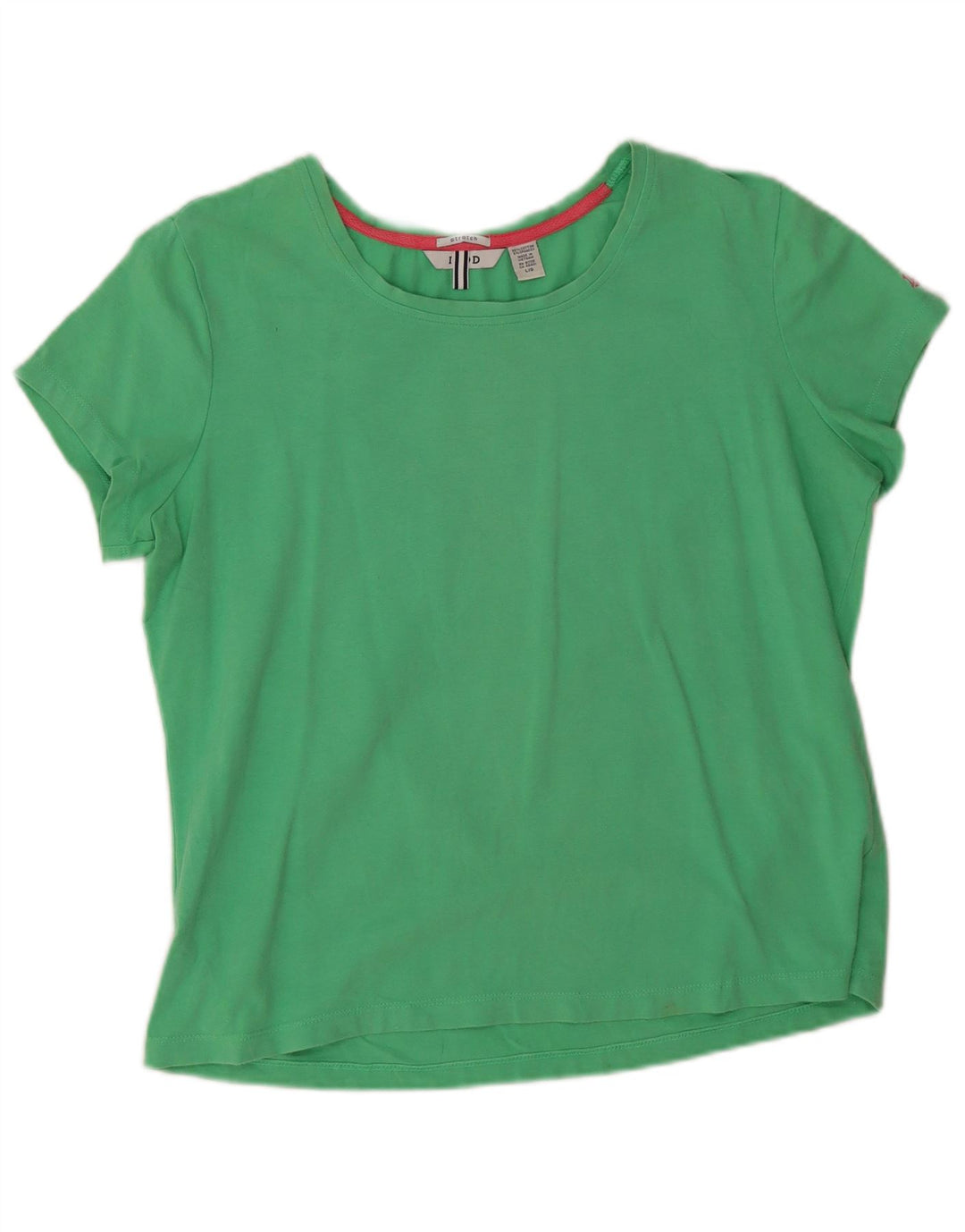 Izod Damen T-Shirt Top UK 16 Large Grün Baumwolle