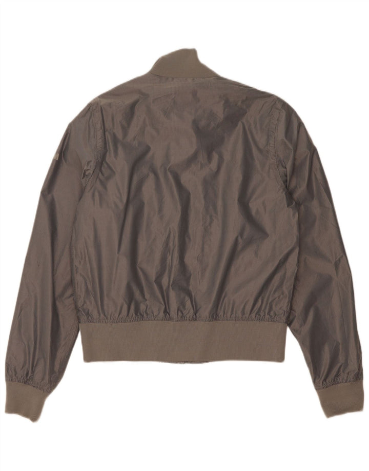 Slam Damen Bomberjacke UK 14 Mittelgraues Nylon
