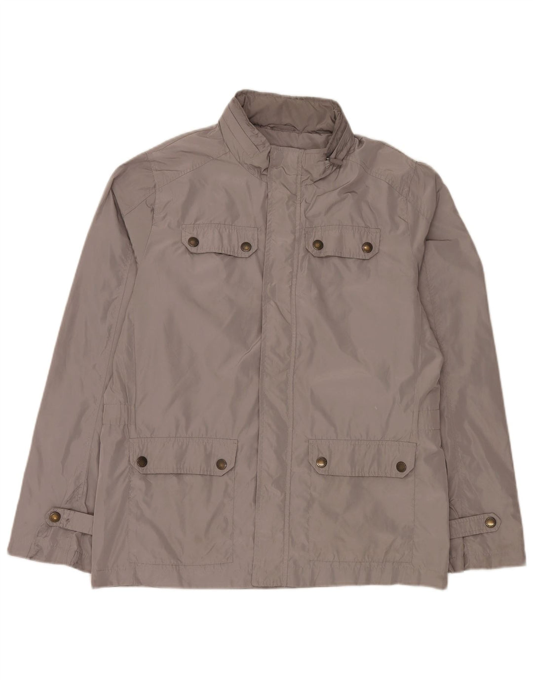 CARRERA Herren-Utility-Jacke mit Kapuze, reguläre Passform, UK 40, großes graues Polyester