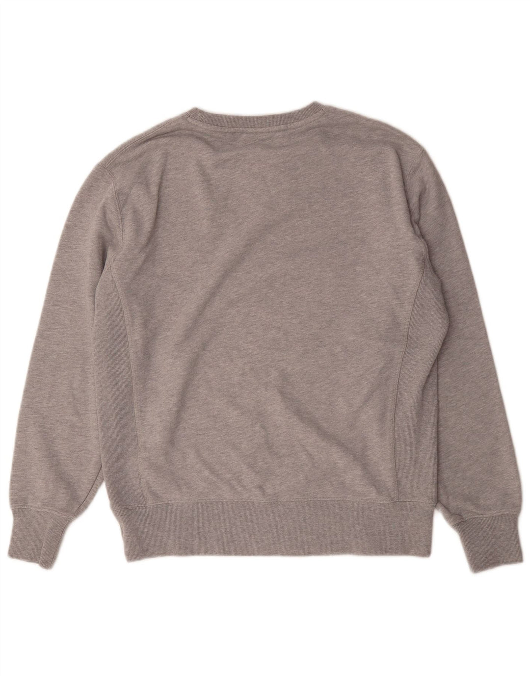 Superdry Herren Grafik-Sweatshirt-Pullover aus mittelgrau gesprenkelter Baumwolle