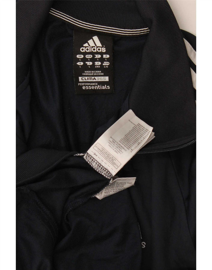Adidas Clima 365 Herren-Trainingsanzug, Oberteil, Größe L, Marineblau, Polyester