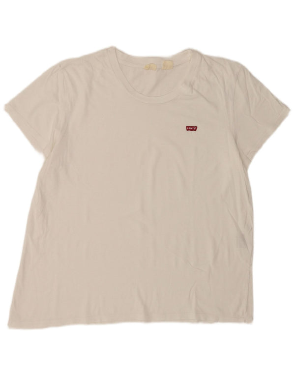Levi's Damen T-Shirt Top UK 18 XL Weiß