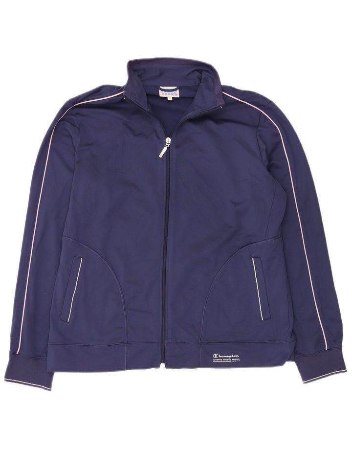 CHAMPION Easy Fit-Trainingsanzugoberteil für Damen, UK 18, XL, Marineblau, Polyester