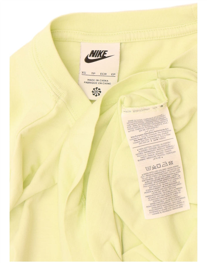 Nike Herren T-Shirt Top XS Gelb Baumwolle