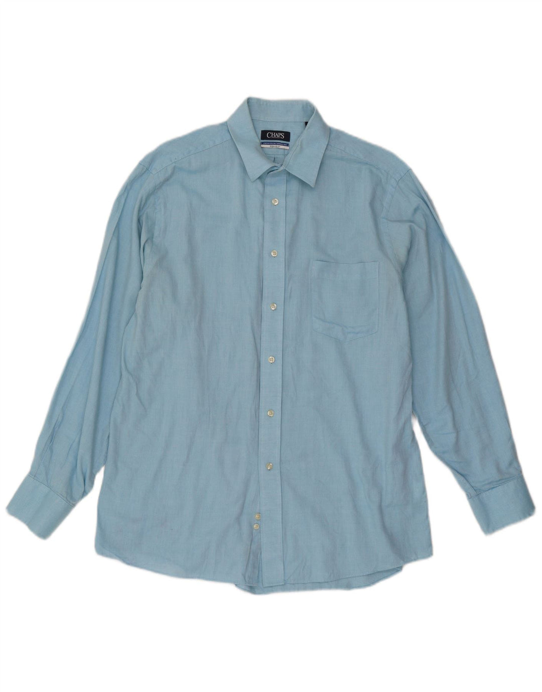 Chaps Herren-Hemd mit normaler Passform, Größe 16 1/2 Large, Blau