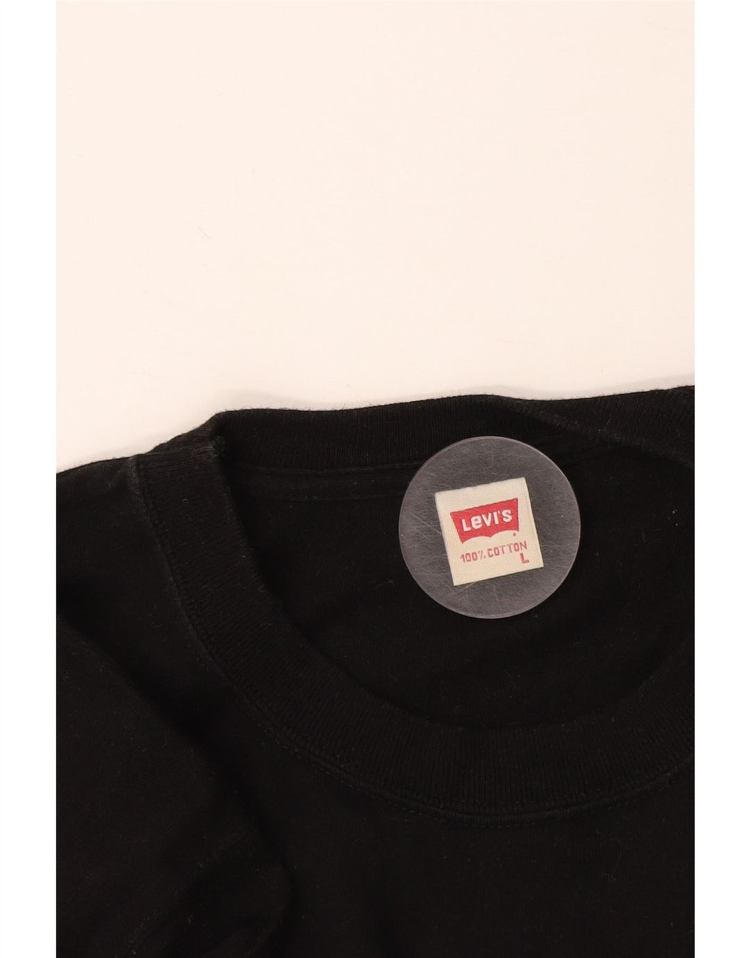 LEVI'S Herren T-Shirt Top Large Schwarz Baumwolle