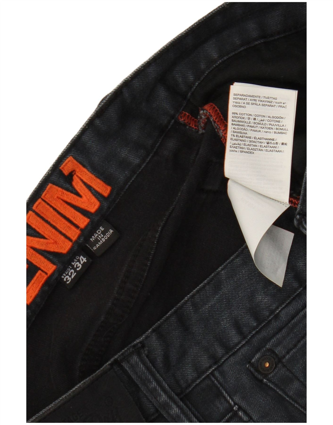 Superdry Herren Skinny Jeans W32 L28 Marineblau Baumwolle