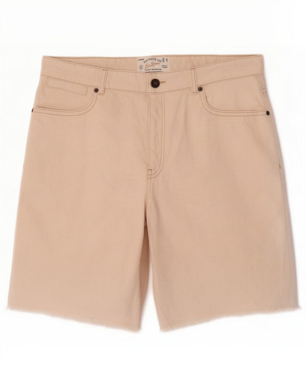 Fat Face Damen Fleet Bermuda Denim Shorts UK 12 Medium W30 Off White