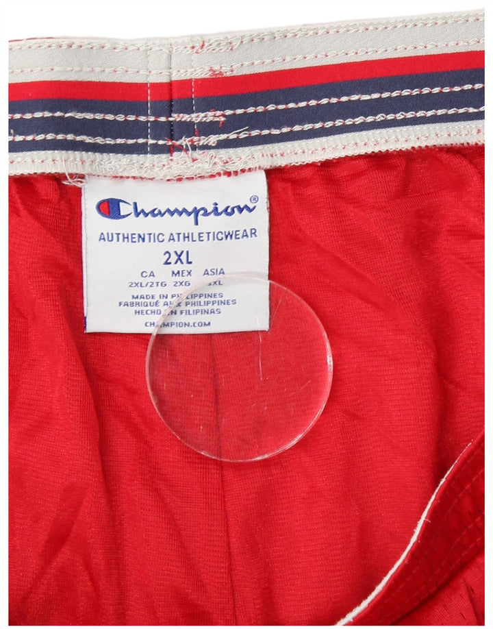 CHAMPION Herren Sportshorts 2XL Rot Polyester