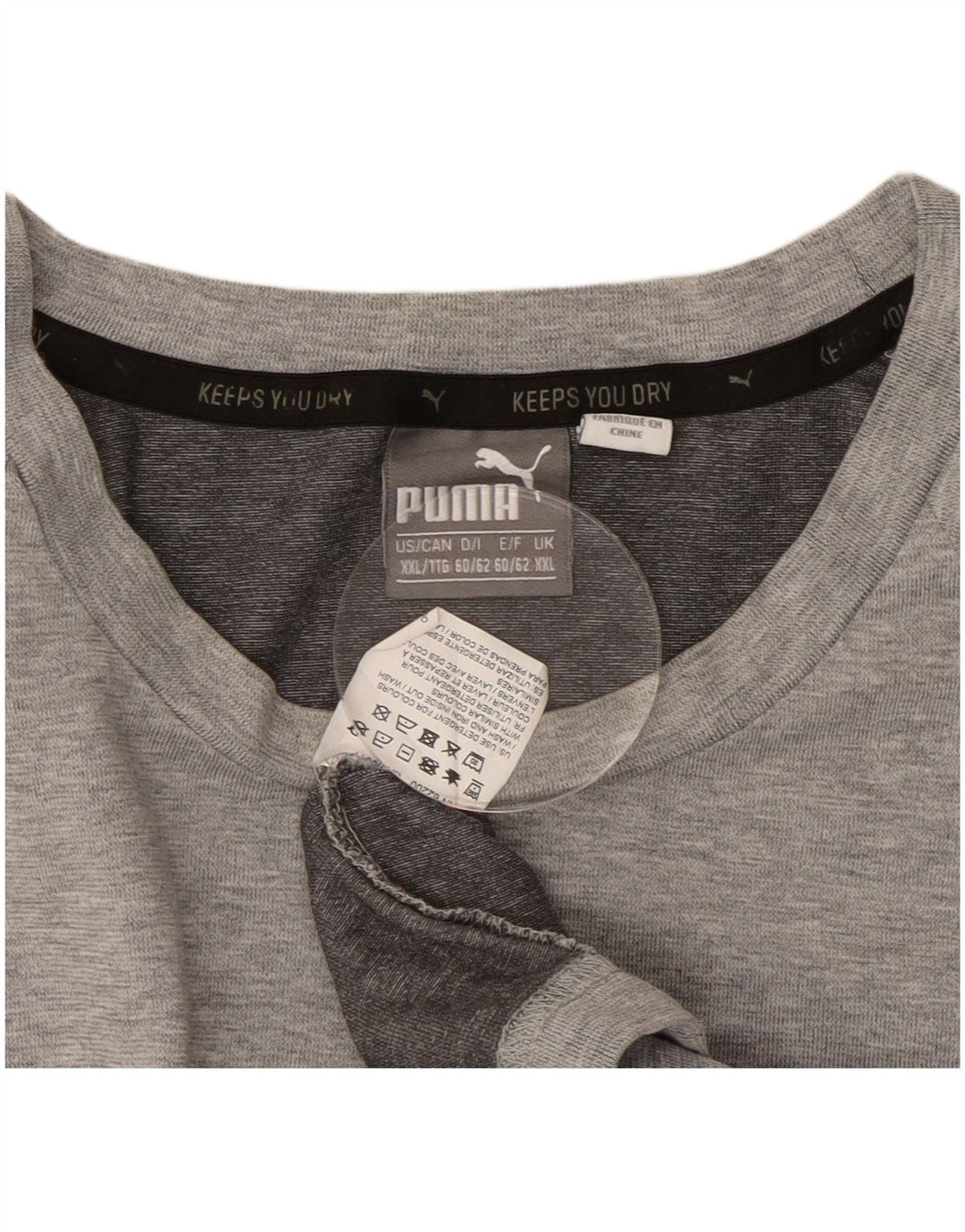 PUMA Herren Grafik T-Shirt Top 2XL Grau Baumwolle