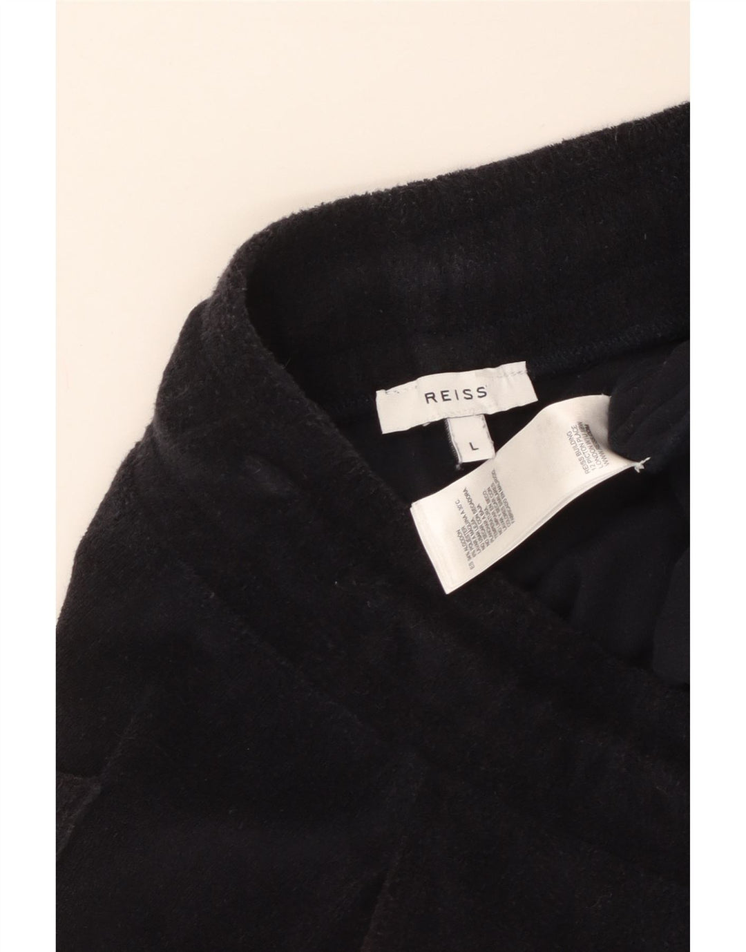 REISS Herren-Sportshorts, groß, schwarze Baumwolle