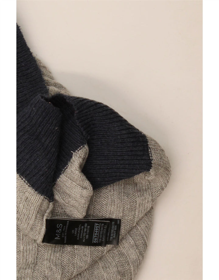 Marks & Spencer Damen-Pullover mit U-Boot-Ausschnitt, Gr. 16, Grau