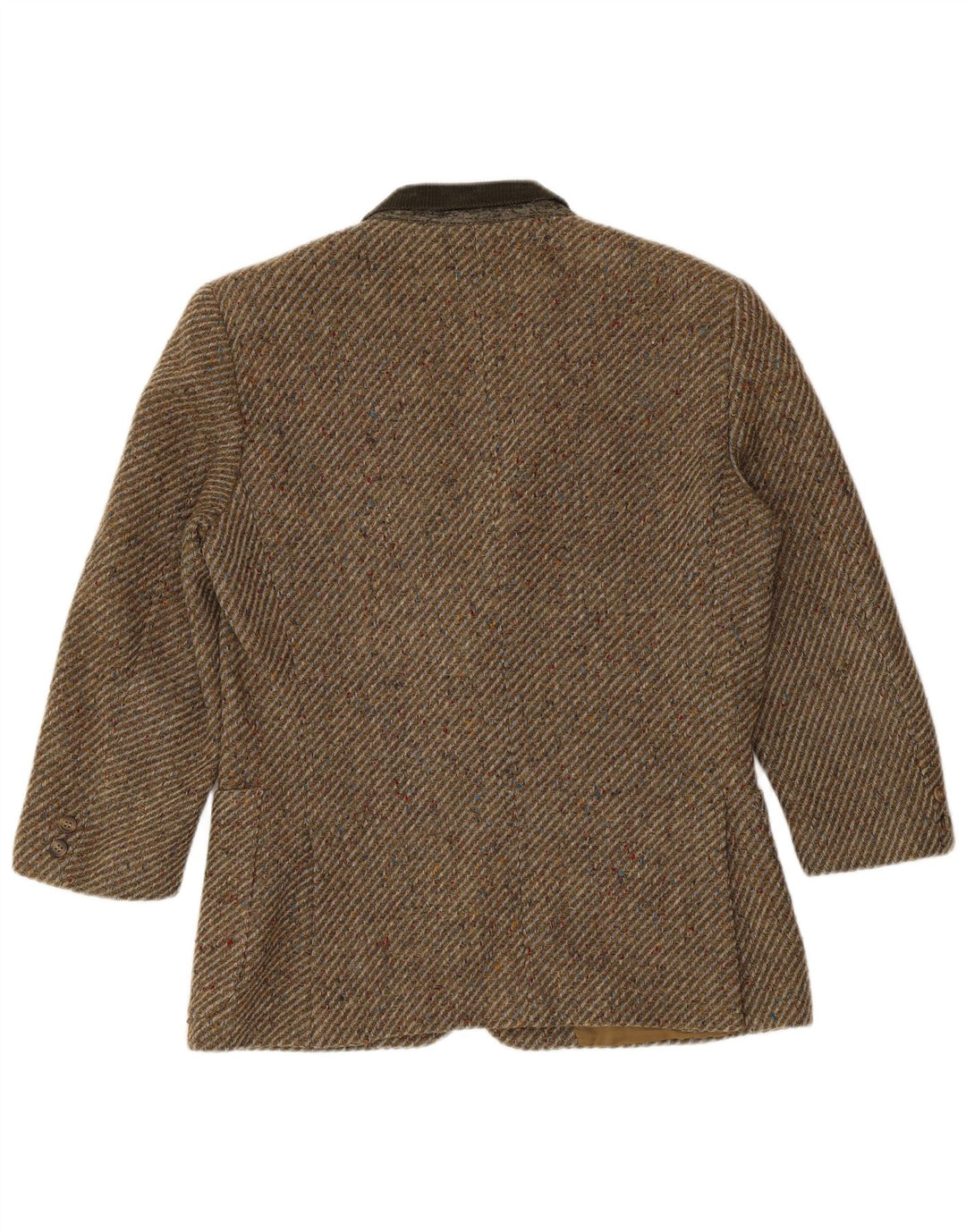Valentino Damen-Blazerjacke mit 2 Knöpfen, Gr. 16, groß, Khaki, Fischgrätenmuster