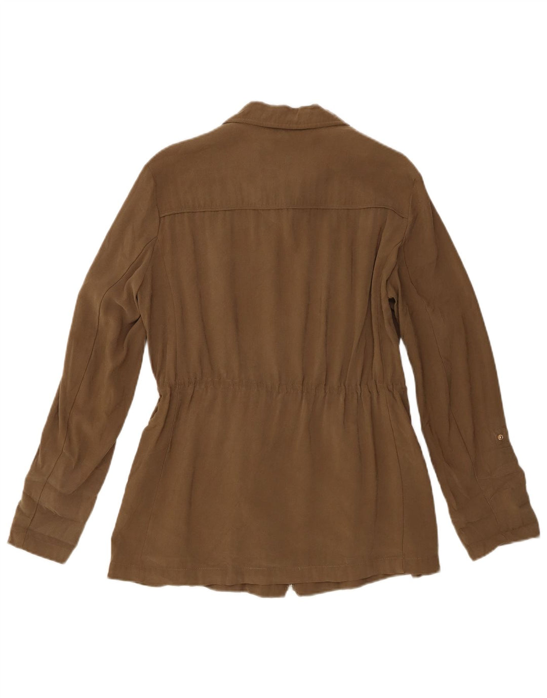 Zara Damen Bomberjacke UK 14 Medium Khaki Viskose