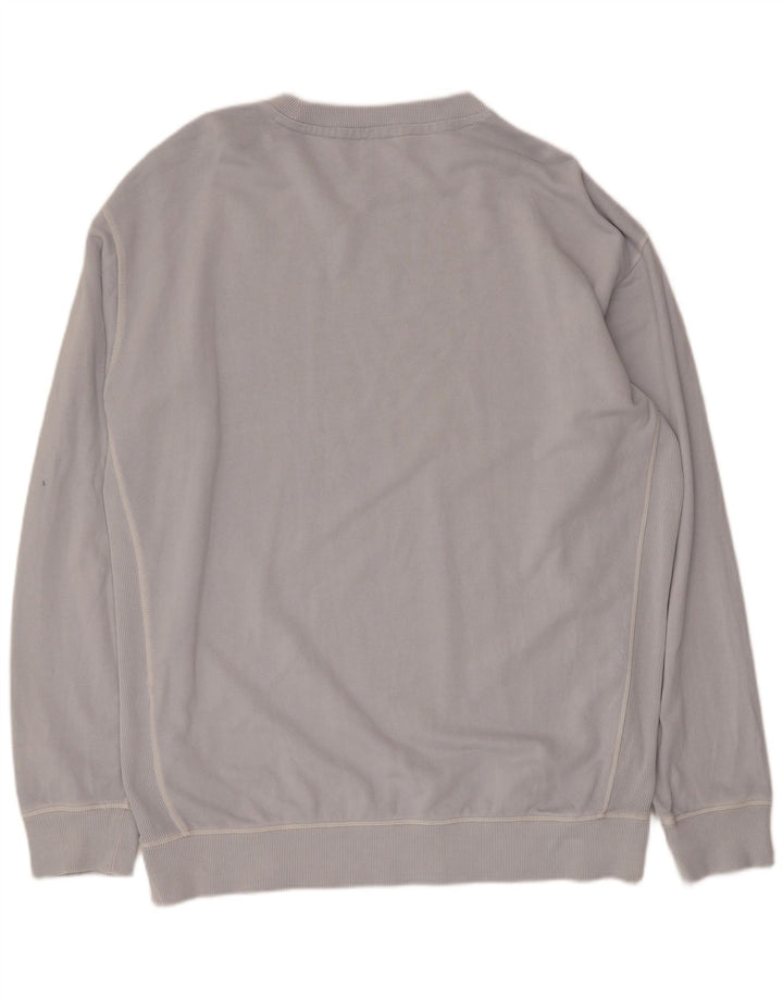Hugo Boss Herren Sweatshirt Pullover 2XL Blau Baumwolle