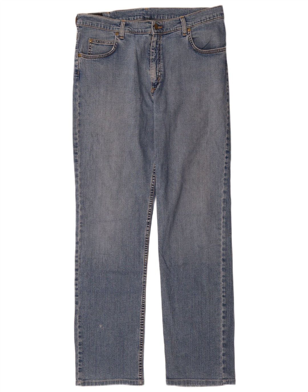 Lee Herren Brooklyn Straight Jeans W36 L36 Blaue Baumwolle
