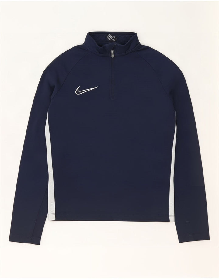Nike Dri Fit Pullover-Trainingsanzug für Jungen, 8–9 Jahre, Größe S, Marineblau