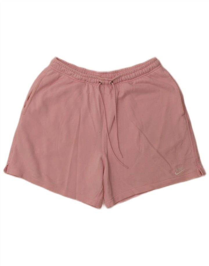 NIKE Damen Sportshorts UK 14 Mittelrosa Baumwolle