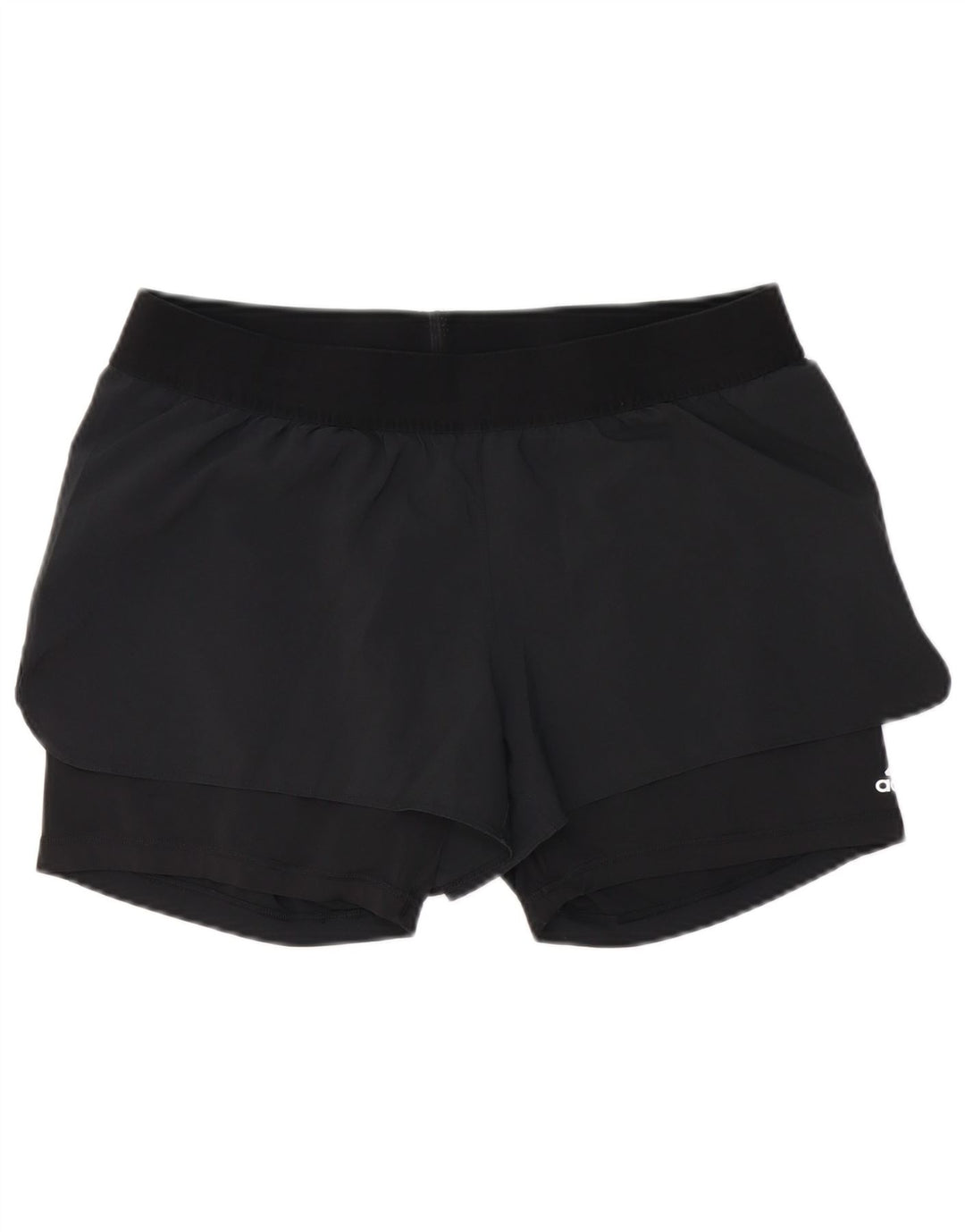 Adidas Damen Sportshorts UK 14 Large Schwarz