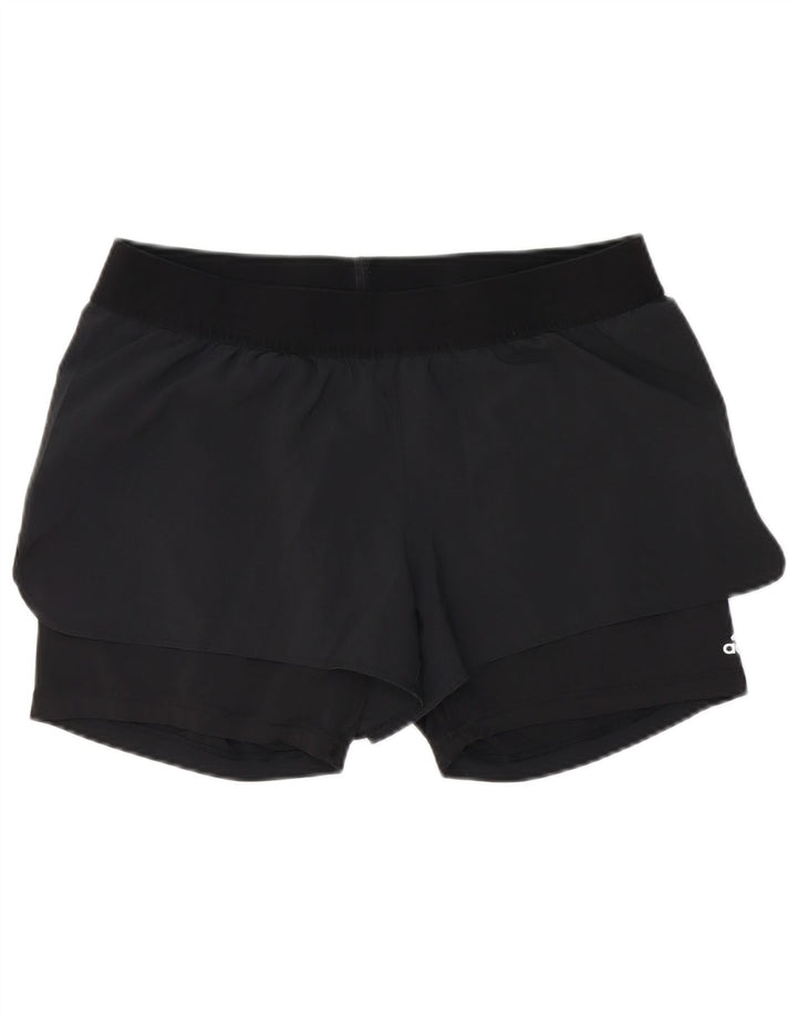 Adidas Damen Sportshorts UK 14 Large Schwarz