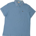 Lacoste Herren-Poloshirt, Größe 6 XL, blaue Baumwolle