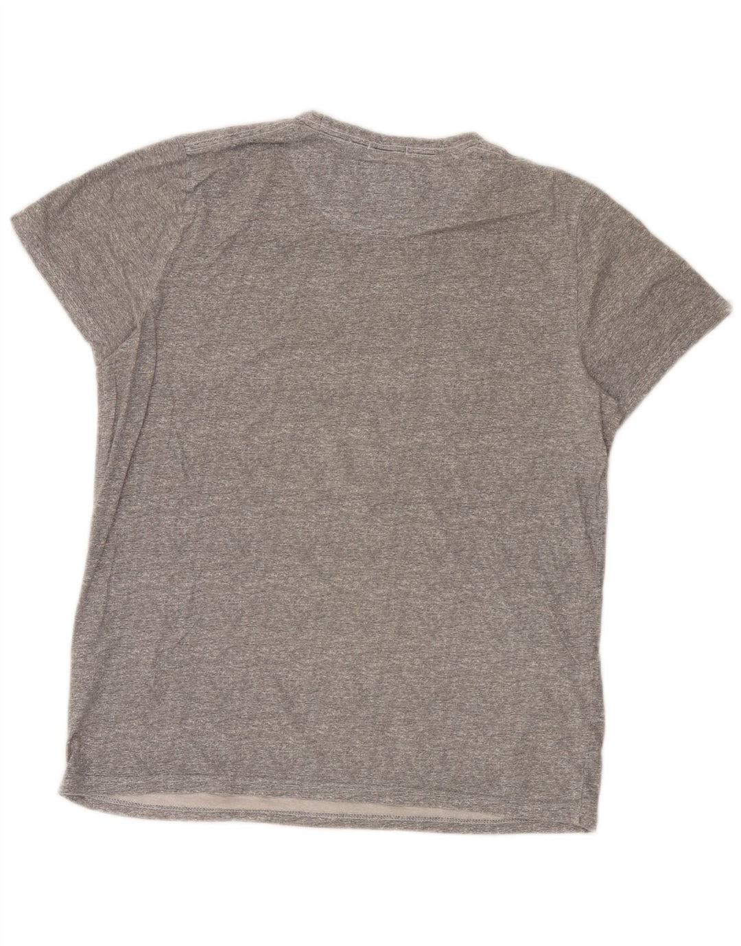 Hollister Herren-T-Shirt mit Grafik, mittelgraue Baumwolle