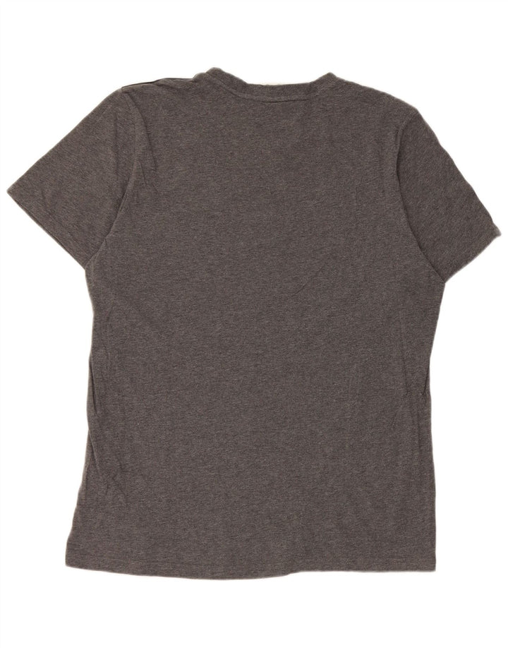 Adidas Herren T-Shirt Top Large Grau Baumwolle