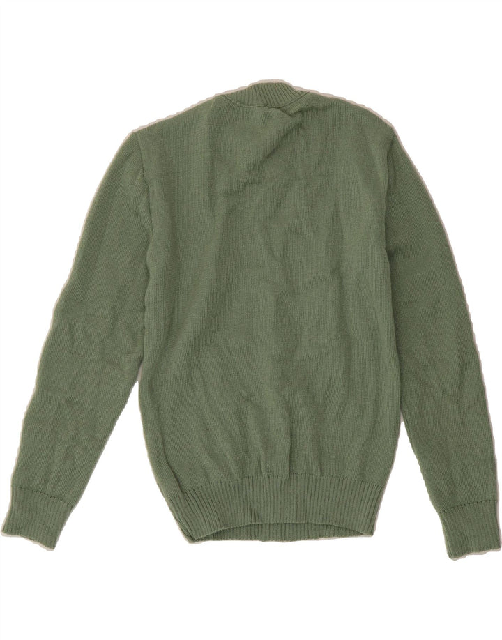VINTAGE Womens Crop Turtle Neck Jumper Sweater IT 46/48 Large Green Vintage Vintage and Second-Hand Vintage from Messina Hembry 