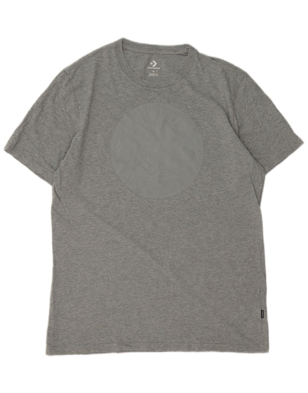 Converse Herren-T-Shirt mit Grafik, groß, aus grauer Baumwolle