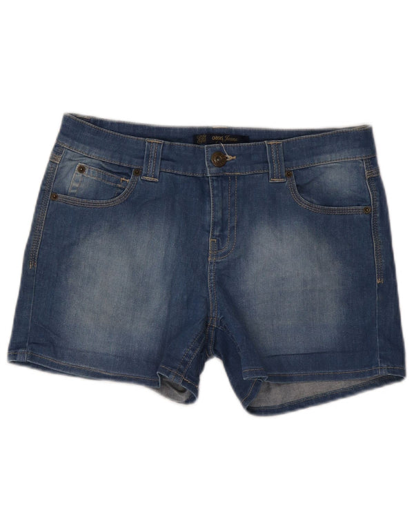 Oasis Damen Jeansshorts UK 10 Small W32 Blaue Baumwolle