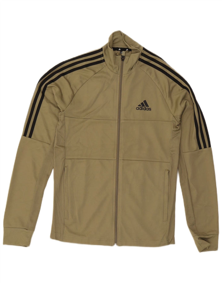 ADIDAS Herren Aeroready Trainingsanzug Top Jacke Small Khaki Polyester